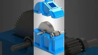 Solidworks Animation 12: The secret to Industrial Power: Inside a Gearbox, 3D Animation