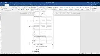 MS WORD | 4 | Multi-Level List