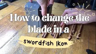 HOW TO CHANGE THE BLADE IN A SWORDFISH IKON PENCIL SHARPENER
