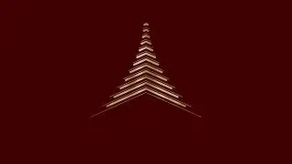 Golden Christmas Tree Animation Green Screen 4K | Free Festive Overlay