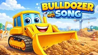 Bulldozer Song for Kids 🚜 | Construction Vehicles Song | Kids Learning Video | Kidoo Kingdom