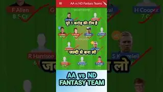 AA vs ND Dream11 Prediction || Auckland Aces vs Northern Brave today's match Preview