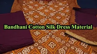 Bandhani Cotton Silk Dress Designs | Bandhani Regular Wear Dress