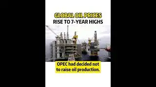Global oil prices rise to 7-year highs#Shorts