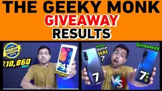 Realme 7 Pro & Samsung F41 Giveaway Results