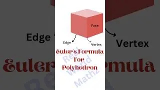 Euler's Formula For Polyhedron #shortsmaths #mathematics