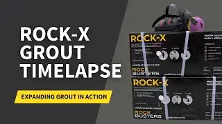 Expanding Grout Timelapse: Rock Boulders Demolished with Precision