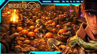 Whiskerwood Mushroom farming and farming from under ground! Like a true Mice! | #whiskerwood