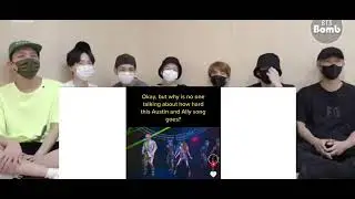 Bts reaction to Austin and Ally moments I found on Tiktok pt 2 (fake reaction)