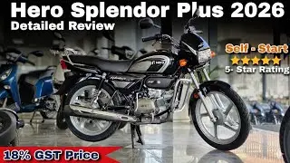 2026 NEW SPLENDOR PLUS BASE MODEL DETAILED REVIEW ✅ | SPLENDOR DURM SELF-START 2026 PRICE