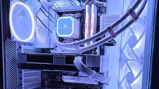 The BEST All White Custom PC Build - The Space Yeti