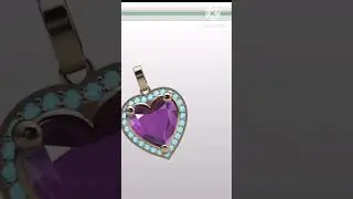 heart matrix 09 #1 / jewelry cad design tutorial / jewelry cad design pics 3D /basic or advance