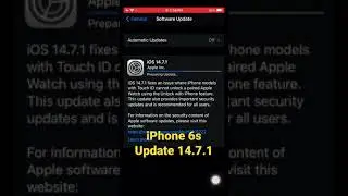 iPhone 6s update on iOS 14.7.1