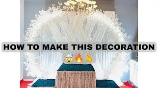 DRIPPING CLOTH DESIGNS DECOR💥| SIMPLE CLOTH DESIGNS DECOR IDEAS⚡️ #tajievents #decoration #flowers 