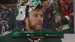 Alex Stalock on his first Minnesota Wild shutout