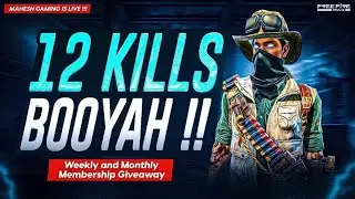 Full Map Giveaway🔥12 Kills Kottu Reddem Pattu 😁❤️