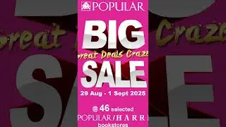 Big Sale is Coming! 4 Days Only, Don't Miss Out! #popularbookstore #booktok #popularmalaysia