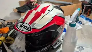 Ремонт верхнего вентиляционного отверстия Arai XD4 (секретно) они не так хорошо щелкают!