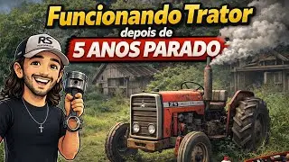 Funcionando Trator Depois de 5 Anos Parado