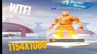 Trying new Stretched RESOLUTION - Fortnite (1154x1080)