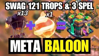 INSANE TH14 3 Star Strategy! Fireball + Rocket Balloon OP Attack! 🔥