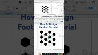 How To Design Football using Polygon tool in CorelDraw #design #tutorialyoutube #coreldrawtutorial