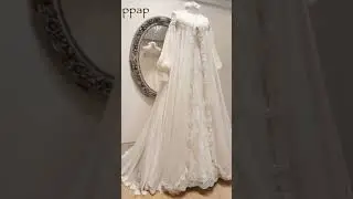 Beautiful white colour gown for wedding//Muslim hijab style wedding dresses ideas  wow ✌️✌️✌️