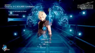 FF7 Remake Cloud Vs 3 Class SOLDIER Candidate ⭐ 5 Star Hard Mode - Final Fantasy 7 Remake 2020