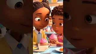 Sharing Cupcakes 🧁 | 10s AI Moral Short | Tiny Tales AI #kids