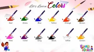 Fun & Easy: Learn Color Names for Kids with Fun Cartoons! Color Adventure! Learn Colors with Songs