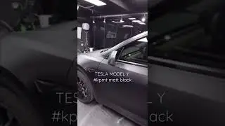 #teslamodely #kpmf #mattblack #carskin #wrapping #cautionkoreaheadofficial
