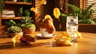 Tropical Restaurant Food Drink Ad with AI