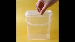 Clear Square Plastic Buckets