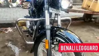 Benalli crush guard stainless steel 1.25 inch pipe bs auto grant road mumbai contact no 9930914566