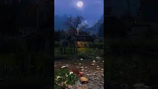 Moonlight Over the Village 🌙 #moonlight #night #village #nature #tranquil #relax #naturebeauty