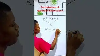 Factorization of quadratic expression. #maths #mathematics #mathstutor #quadraticformula #maths
