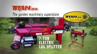 7 Ton Electric Log Splitter from Titan Pro