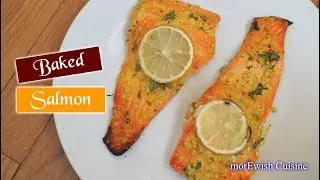 Baked Salmon 🎣 with Garlic & Dijon | New Years | Healthy 💪 recipe by morEwish