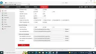 hikvision Local Configuration interface to set the Encryption Key and restart live view