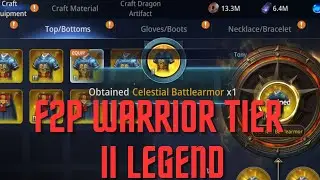 MIR4 TONY F2P WARRIOR . CRAFTING LEGEND GEARS TIER 2 . WITHOUT TOPUP . PURE HARD WORK .F2P IS RAEL !