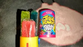 Triple Power PUSH POP CANDY 🍭 #Candy