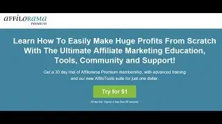 Affilorama Review 2018 | Affiliate Marketing Training Portal