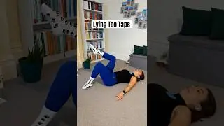 Lying Toe Taps #coreexercises #howtoexercise #abexercises