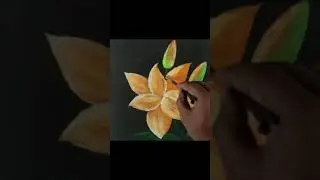 Yellow Lily Acrylic Painting Tutorial short