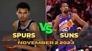 San Antonio Spurs VS Phoenix Suns Full Game Highlights | November 2, 2023