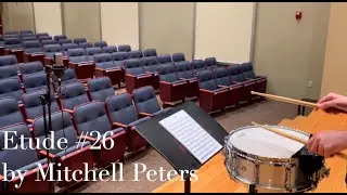 Etude #26 | Intermediate Snare Drum Studies by Mitchell Peters