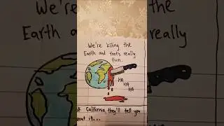 We're killing the Earth 🌎 💔 😢 #savetheearth #art #drawing