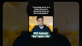UPSC Aspirants: Don&rsquo;t Do This.          #upscaspirants #upscstrategy #upscpreparation #upscexam
