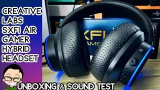 Гибридная гарнитура Creative Labs SXFI Air Gamer (BT 5.0 и USB-C) &mdash; распаковка и звуковой тест (PS5/Switch)