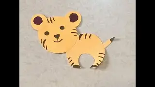 Paper Tiger - How to make Paper Origami Tiger for Kids